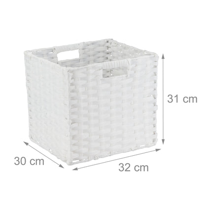 Lot de 4 paniers de rangement en plastique durable