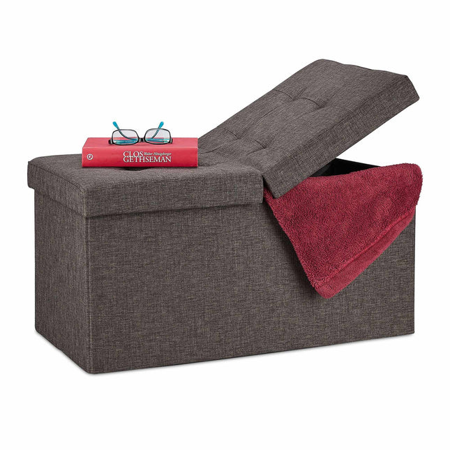 Banc de rangement avec couvercle à charnière