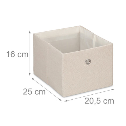 Lot de 2 boîtes de rangement - Organisateurs en tissu multicolore