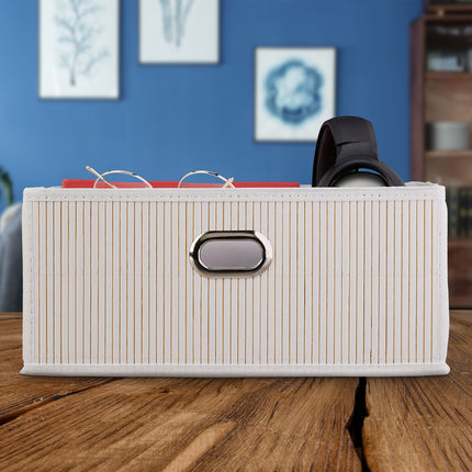 Panier de rangement en bambou plat