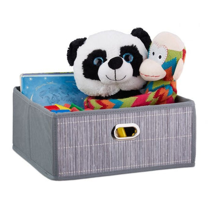 Panier de rangement en bambou plat