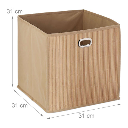 Panier de rangement en bambou haut