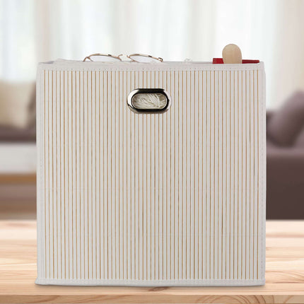 Panier de rangement en bambou haut
