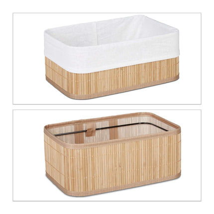 Panier de rangement salle de bain 3 pièces