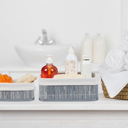 Panier de rangement salle de bain 3 pièces