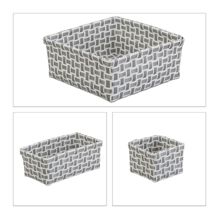 Lot de 4 paniers de rangement tissés