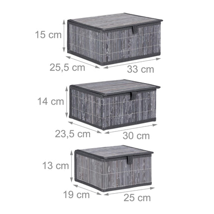 Paniers de rangement - lot de 3