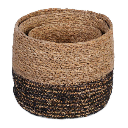 Paniers de rangement, lot de 3, algues