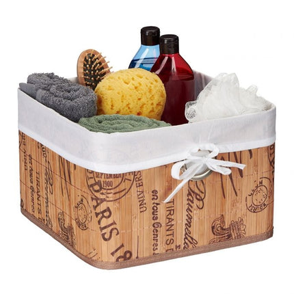 Panier de rangement avec imprimé Paris