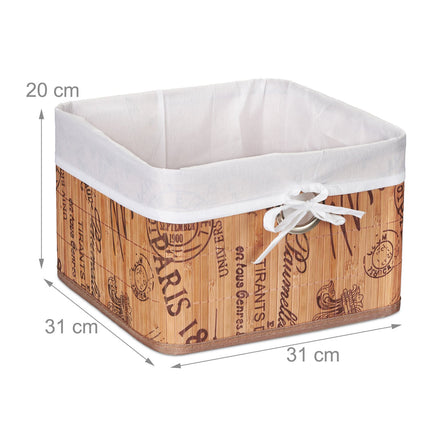 Panier de rangement avec imprimé Paris