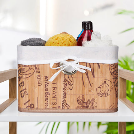 Panier de rangement avec imprimé Paris