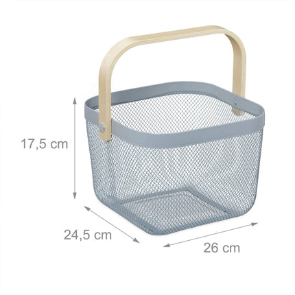 Panier de rangement avec poignée