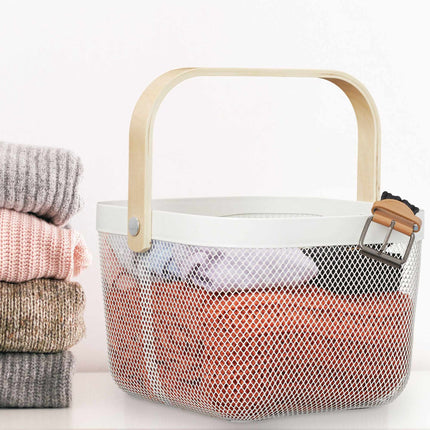 Panier de rangement avec poignée