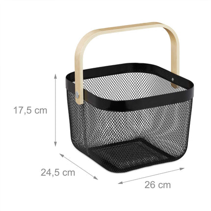 Panier de rangement avec poignée