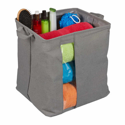 Panier de rangement avec fenêtre de visualisation