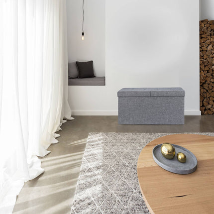 Banc de rangement avec couvercle à charnière