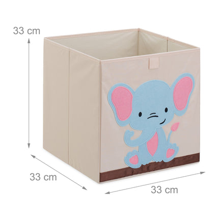 Boîte de rangement avec motif éléphant