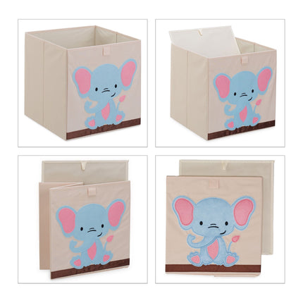 Boîte de rangement avec motif éléphant