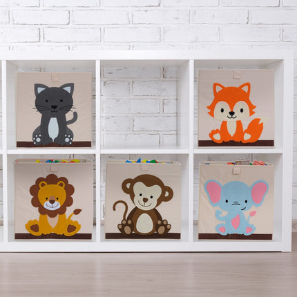 Storage box with fox motif