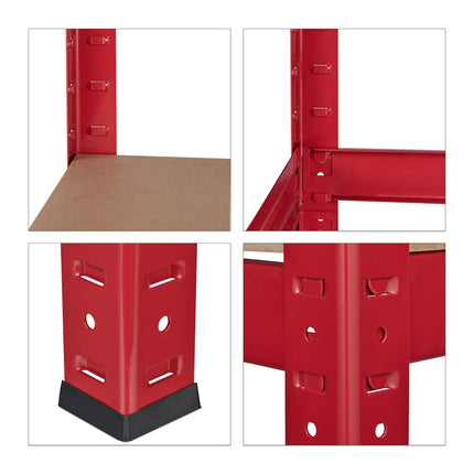 Étagère de rangement 1325 kg rouge