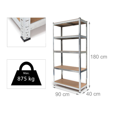 Étagère de rangement 5 étagères