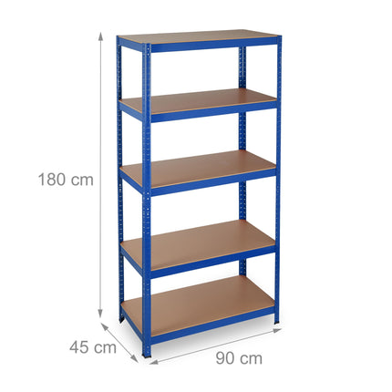 Étagère de rangement bleue