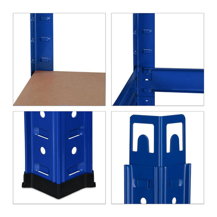 Étagère de rangement bleue