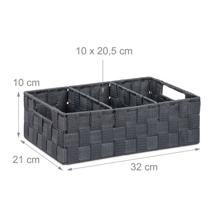 Étagère de rangement à 3 compartiments