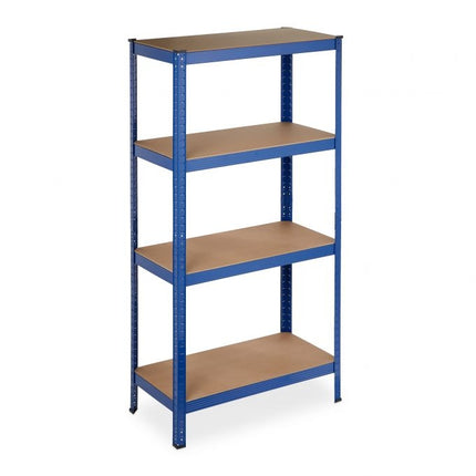 Étagère de rangement à 4 étagères bleue