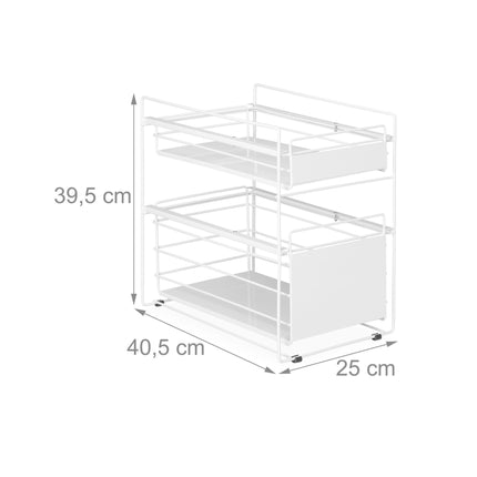 Rangement avec 2 tiroirs