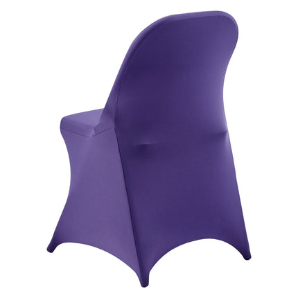 Stretch Chair Covers, Purple, 50-Pack Polyester Spandex