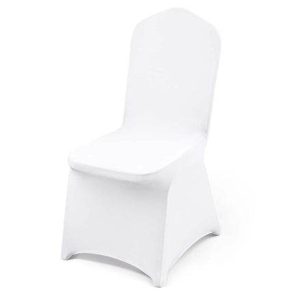 Stretch Spandex Folding Chair Covers, White, 100 Pack
