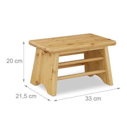 Stabiler Hocker aus Bambus