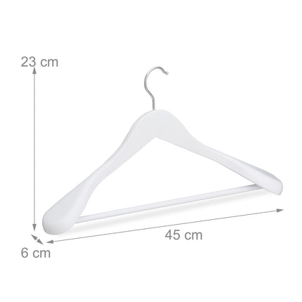Cintres pour costumes avec large support d'épaule, lot de 8