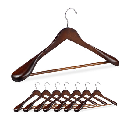 Cintres pour costumes avec large support d'épaule, lot de 8