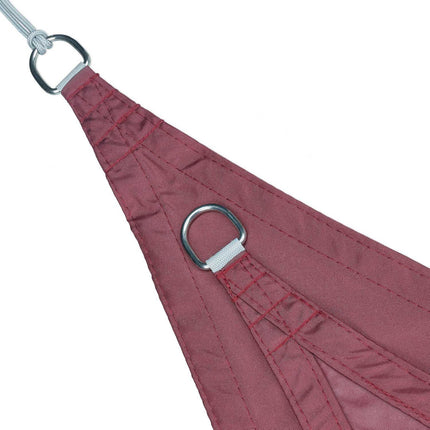 Sonnensegel Polyester dreieckig burgund