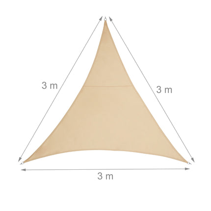 Sonnensegel Polyester dreieckig sand
