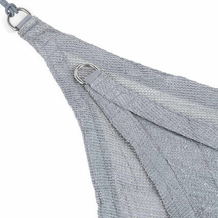 Voile d'ombrage rectangulaire en polyéthylène gris clair