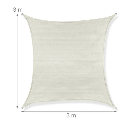 Sonnensegel Polyethylen quadratisch grau