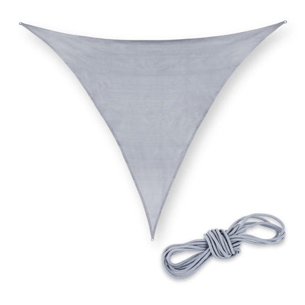 Voile d'ombrage carré en polyéthylène gris clair