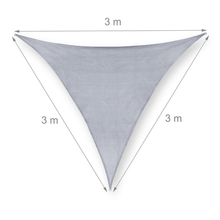 Voile d'ombrage carré en polyéthylène gris clair