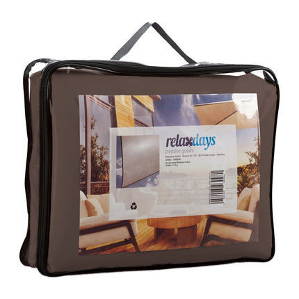 Voile d'ombrage rectangulaire marron