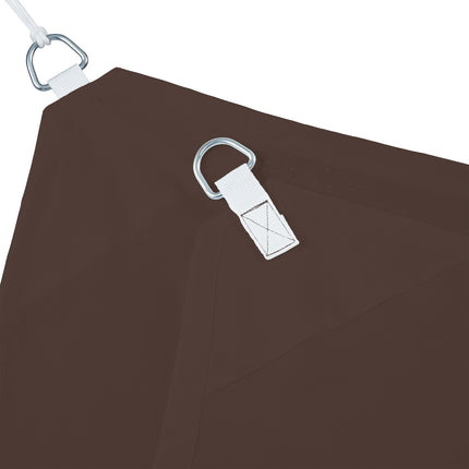 Voile d'ombrage rectangulaire marron