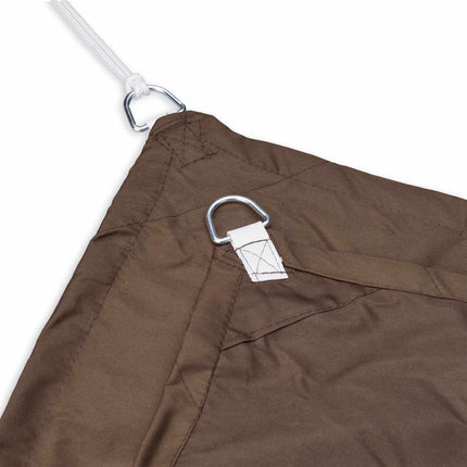 Voile d'ombrage rectangulaire marron