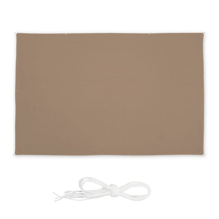 Voile d'ombrage rectangulaire marron café