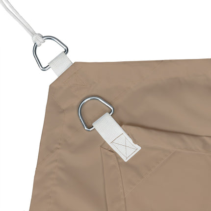 Voile d'ombrage rectangulaire marron café