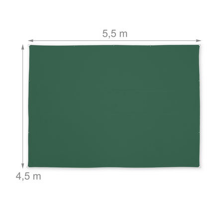 Sonnensegel rechteckig grün