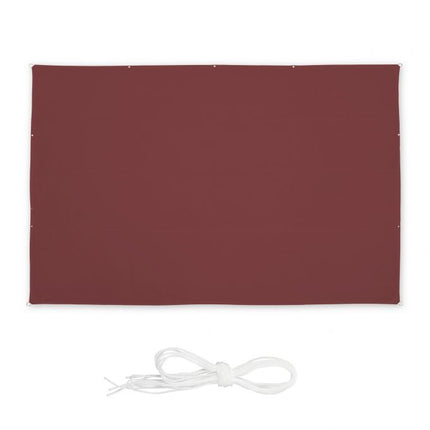 Voile d'ombrage rectangulaire marron