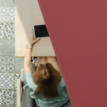 Voile d'ombrage rectangulaire marron
