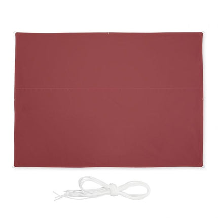 Voile d'ombrage rectangulaire marron